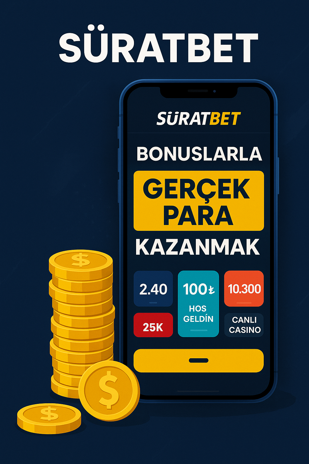 Süratbet bonuslarla gerçek para kazanmak